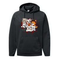 My Little Horror Crew Halloween Cats Performance Fleece Hoodie