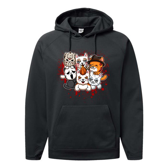 My Little Horror Crew Halloween Cats Performance Fleece Hoodie