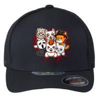 My Little Horror Crew Halloween Cats Flexfit Unipanel Trucker Cap