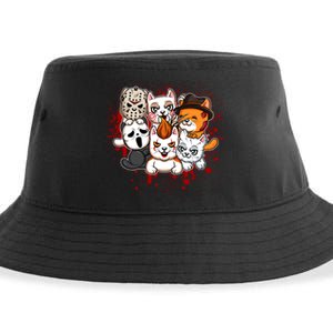 My Little Horror Crew Halloween Cats Sustainable Bucket Hat