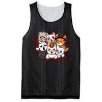 My Little Horror Crew Halloween Cats Mesh Reversible Basketball Jersey Tank