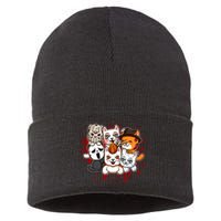 My Little Horror Crew Halloween Cats Sustainable Knit Beanie