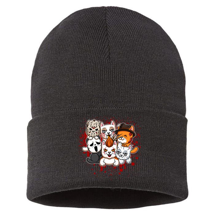 My Little Horror Crew Halloween Cats Sustainable Knit Beanie