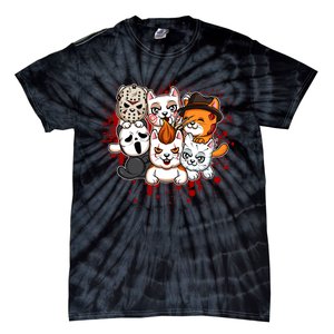 My Little Horror Crew Halloween Cats Tie-Dye T-Shirt