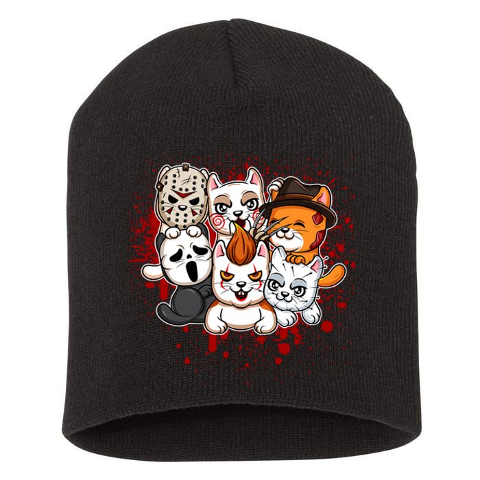 My Little Horror Crew Halloween Cats Short Acrylic Beanie