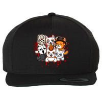 My Little Horror Crew Halloween Cats Wool Snapback Cap