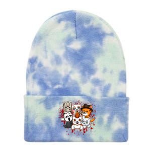 My Little Horror Crew Halloween Cats Tie Dye 12in Knit Beanie