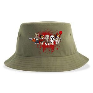 My Little Horror Crew Halloween Calico Cat Sustainable Bucket Hat