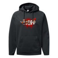 My Little Horror Crew Halloween Chicken Performance Fleece Hoodie