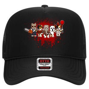 My Little Horror Crew Halloween Chicken High Crown Mesh Back Trucker Hat