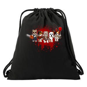 My Little Horror Crew Halloween Chicken Drawstring Bag