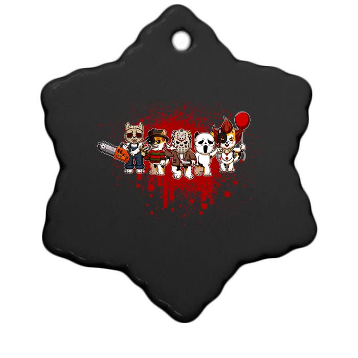 My Little Horror Crew Halloween Chicken Ceramic Star Ornament