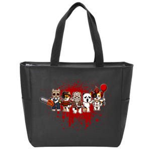 My Little Horror Crew Halloween Chicken Zip Tote Bag