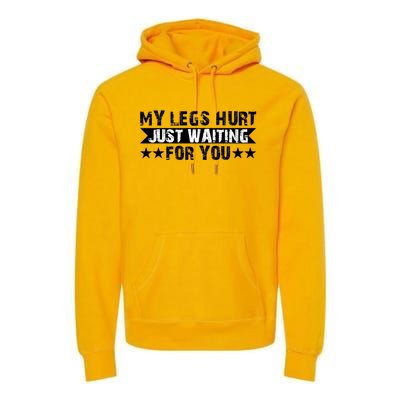 My Legs Hurt Just Waiting For You Gift Premium Hoodie