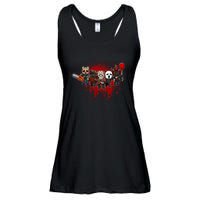 My Little Horror Crew Halloween Black Cat Ladies Essential Flowy Tank