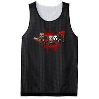 My Little Horror Crew Halloween Black Cat Mesh Reversible Basketball Jersey Tank