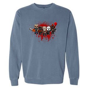 My Little Horror Crew Halloween Black Cat Garment-Dyed Sweatshirt