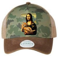 Mona Lisa Hugging Cat Legacy Tie Dye Trucker Hat