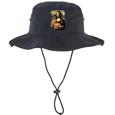 Mona Lisa Hugging Cat Bucket Hat