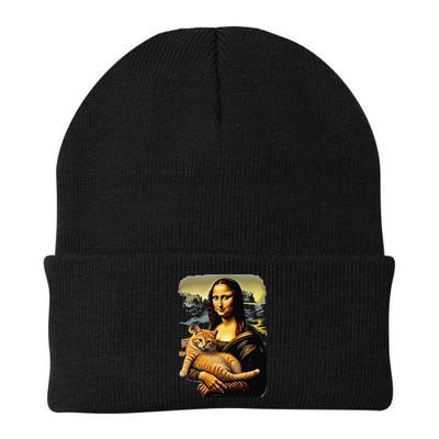 Mona Lisa Hugging Cat Beanie
