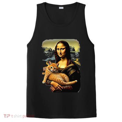 Mona Lisa Hugging Cat PosiCharge Competitor Tank