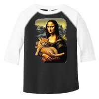 Mona Lisa Hugging Cat Toddler Fine Jersey T-Shirt