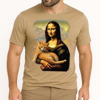 Mona Lisa Hugging Cat Performance Shirt