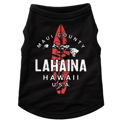 Maui Lahaina Hawaii Vintage Hawaiian Islands Surf Doggie Tank