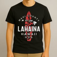 Maui Lahaina Hawaii Vintage Hawaiian Islands Surf T-Shirt