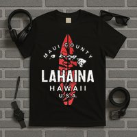 Maui Lahaina Hawaii Vintage Hawaiian Islands Surf T-Shirt