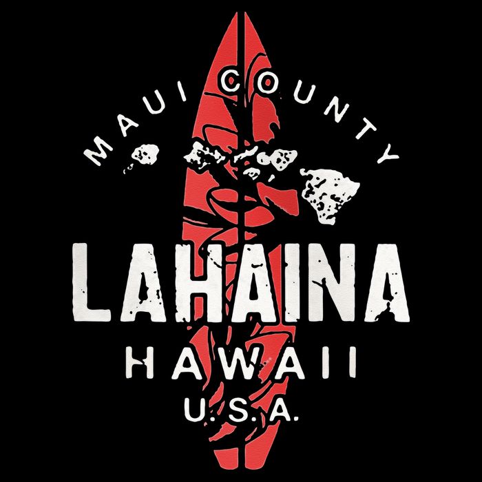 Maui Lahaina Hawaii Vintage Hawaiian Islands Surf T-Shirt