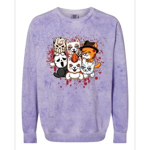 My Little Horror Crew Halloween Cats Colorblast Crewneck Sweatshirt