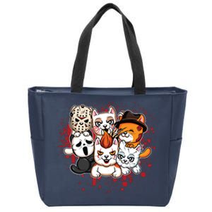 My Little Horror Crew Halloween Cats Zip Tote Bag