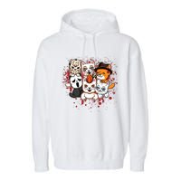 My Little Horror Crew Halloween Cats Garment-Dyed Fleece Hoodie