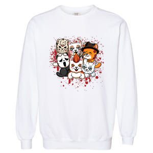 My Little Horror Crew Halloween Cats Garment-Dyed Sweatshirt