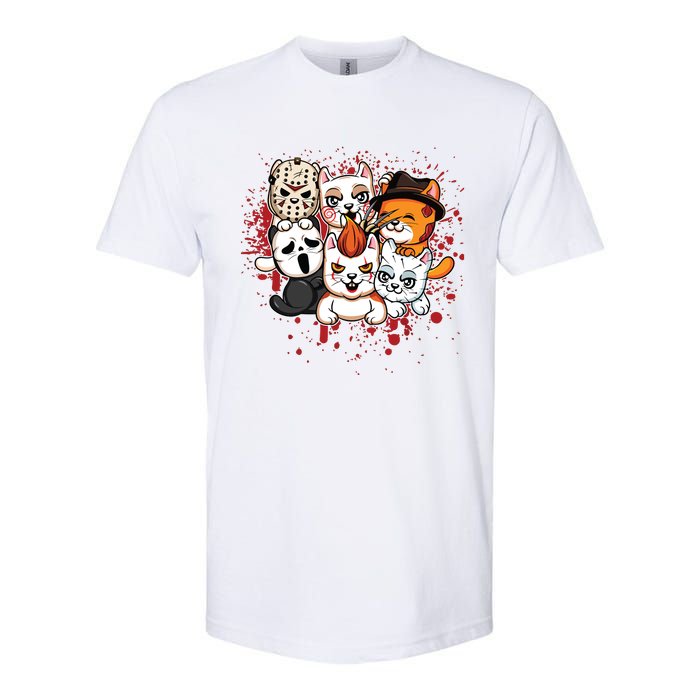 My Little Horror Crew Halloween Cats Softstyle CVC T-Shirt