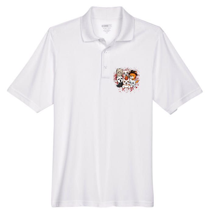 My Little Horror Crew Halloween Cats Men's Origin Performance Pique Polo