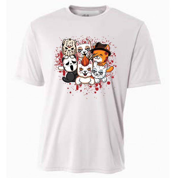 My Little Horror Crew Halloween Cats Cooling Performance Crew T-Shirt