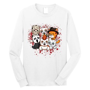 My Little Horror Crew Halloween Cats Long Sleeve Shirt