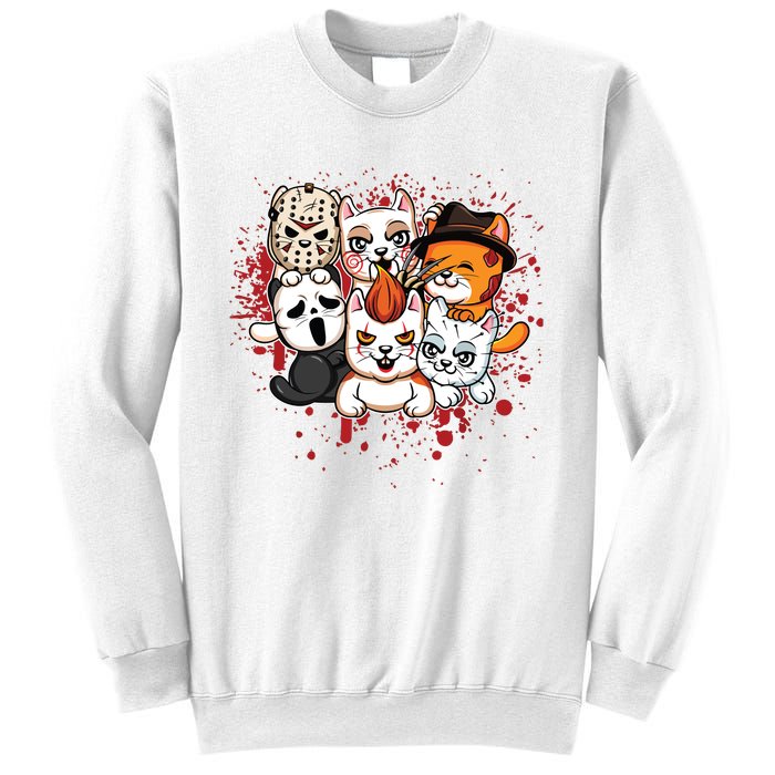 My Little Horror Crew Halloween Cats Sweatshirt