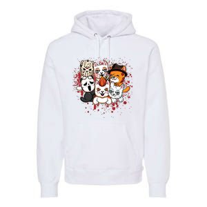 My Little Horror Crew Halloween Cats Premium Hoodie