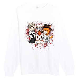 My Little Horror Crew Halloween Cats Premium Crewneck Sweatshirt