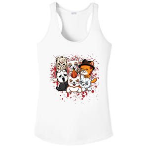 My Little Horror Crew Halloween Cats Ladies PosiCharge Competitor Racerback Tank