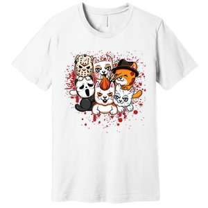 My Little Horror Crew Halloween Cats Premium T-Shirt