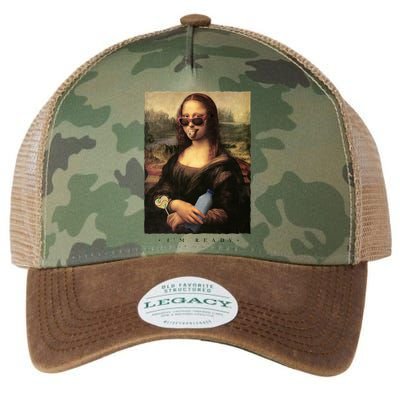 Mona Lisa I'm Ready Funny Party Legacy Tie Dye Trucker Hat