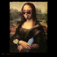 Mona Lisa I'm Ready Funny Party Flexfit Unipanel Trucker Cap