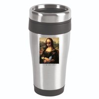 Mona Lisa I'm Ready Funny Party 16oz Travel Tumbler