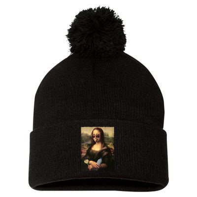 Mona Lisa I'm Ready Funny Party Pom Pom 12in Knit Beanie