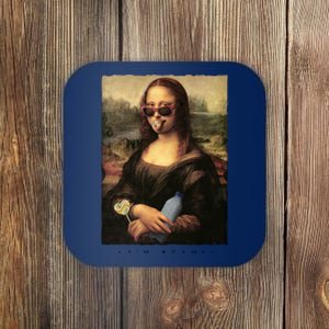 Mona Lisa I'm Ready Funny Party Coaster