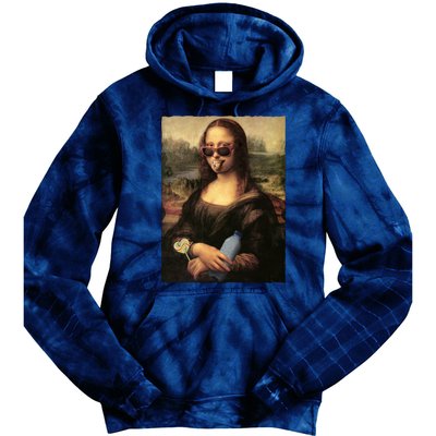 Mona Lisa I'm Ready Funny Party Tie Dye Hoodie